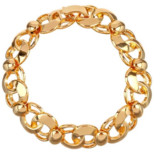 Bracelet SESSIMI Gold Bracelet chaine souple Maille chic Doré Laiton doré à l'or fin