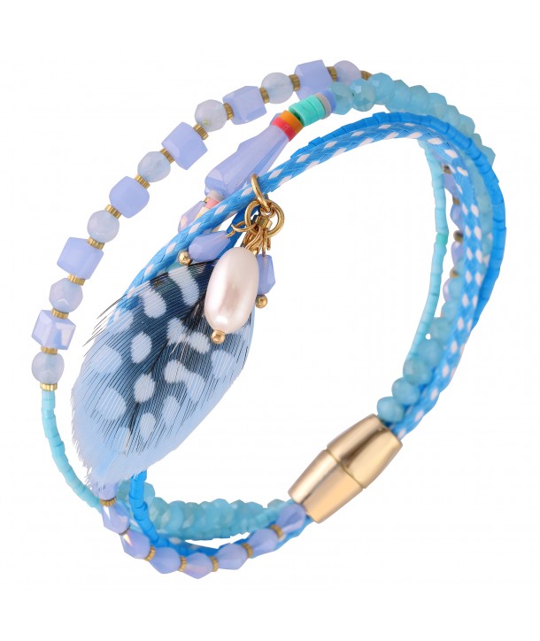 BRACELET - BLUE FEATHER