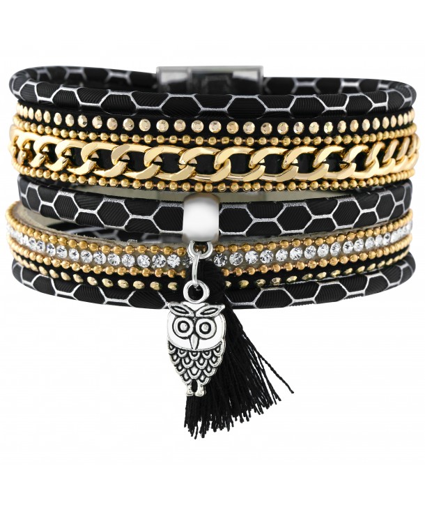 BRACELET - BLACK OWL